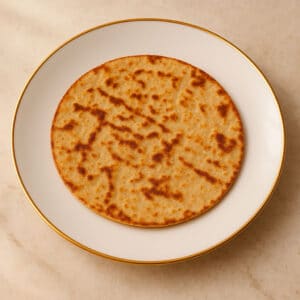 Massa proteica pré-assada tipo tortilha