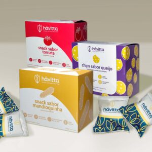 Combo snacks super proteicos e salgadinhos