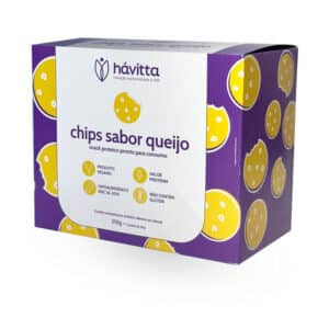 Chips proteicos sabor queijo