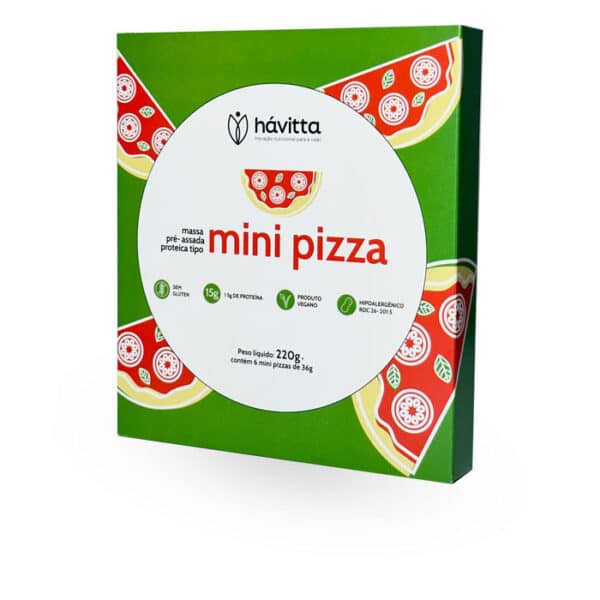 Massa pré-assada proteica tipo mini pizza - Image 2