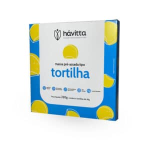 Massa proteica pré-assada tipo tortilha